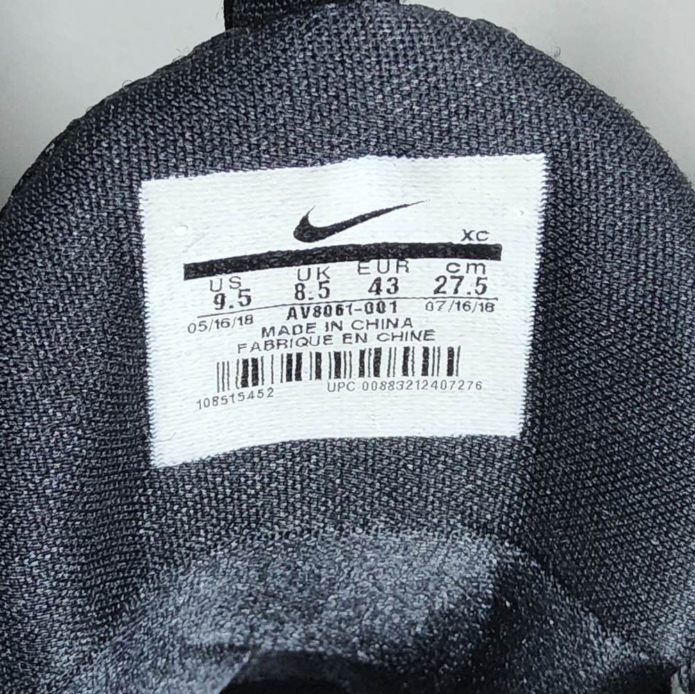 Nike Men's Air Max Wavy 'Triple Black'  Size 9.5 - Picture 10 of 10